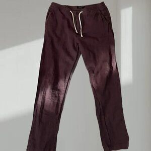 Burgundy scotch soda joggers